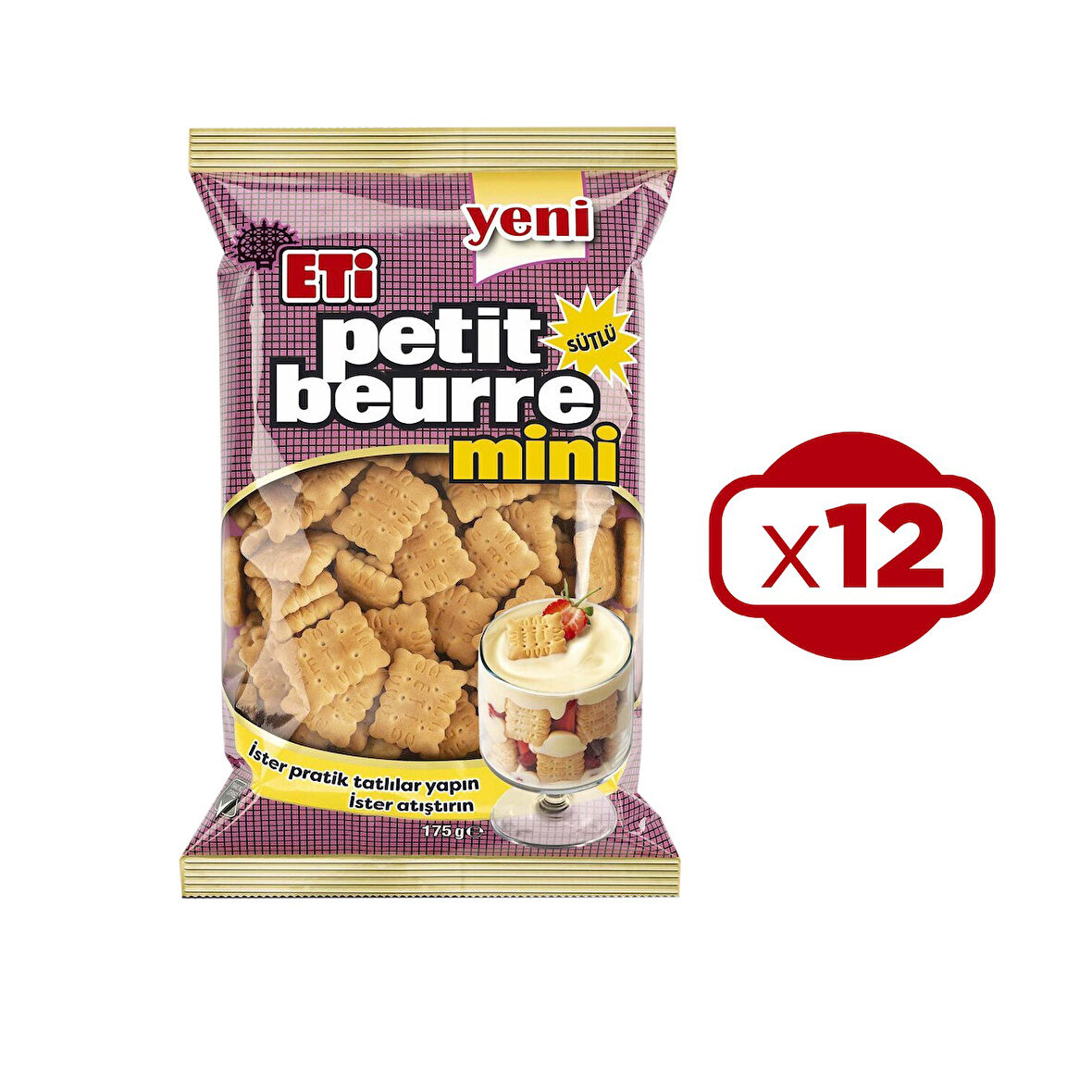 Eti Petit Beurre Mini Bisküvi 175 Gr x 12 Adet