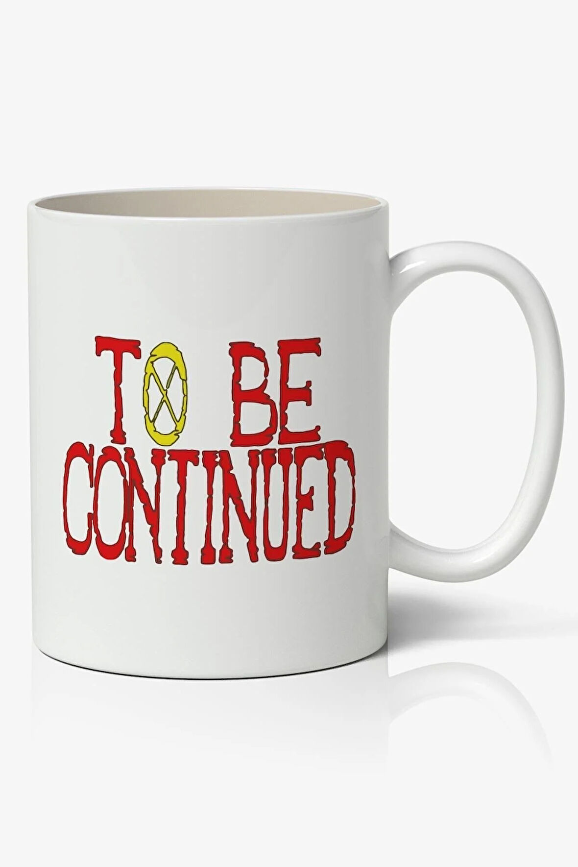 One Piece To Be Continued Anime Baskılı Beyaz Kupa Bardak