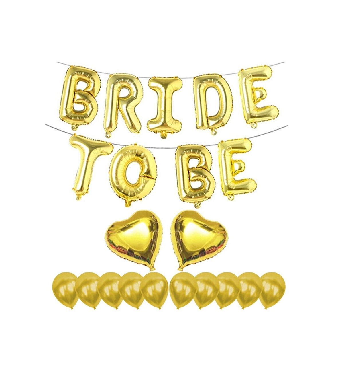 Bride To Be Folyo Balon Altın Bekarlığa Veda Balon Seti M48