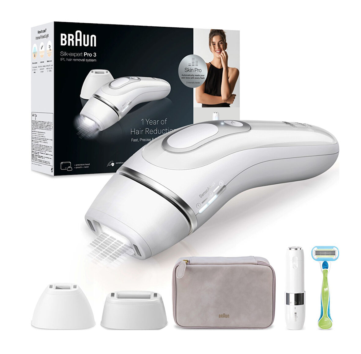 Braun Silk·Expert Pro3 PL3136 Yeni Nesil IPL Tüy Alma Cihazı