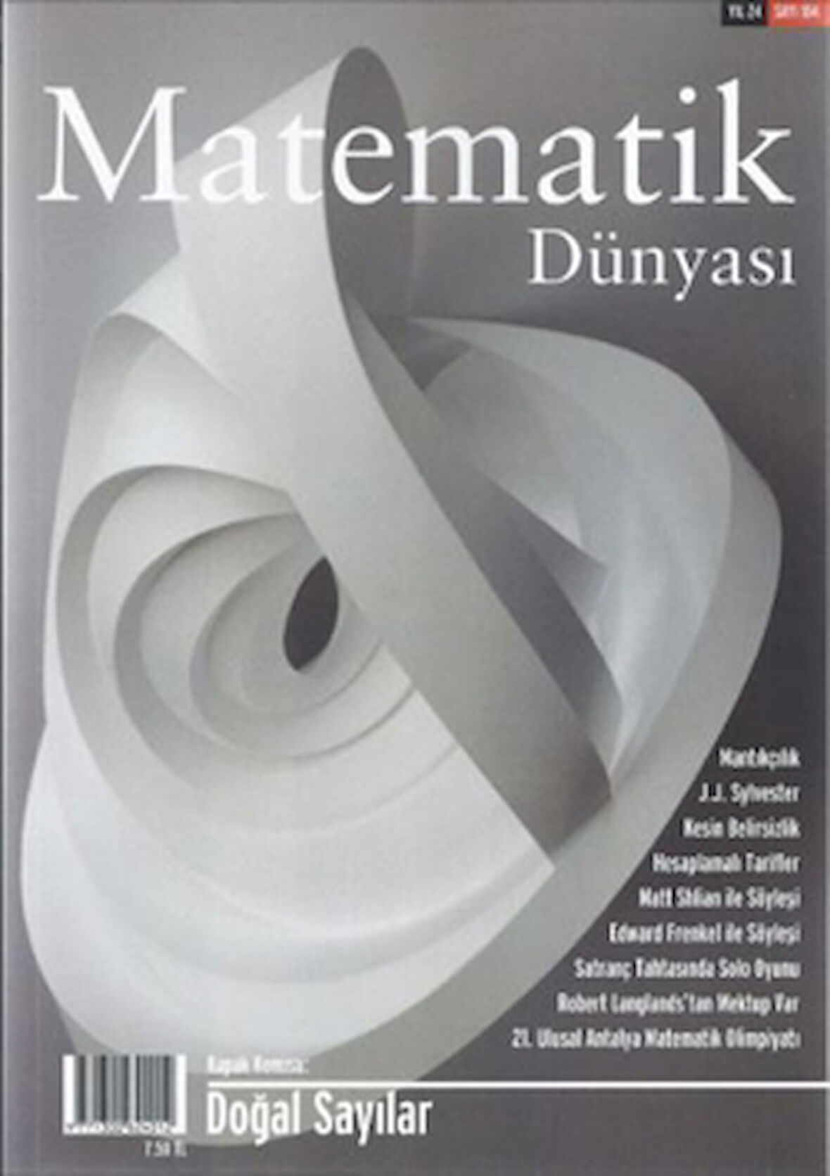 Matematik Dünyası Dergisi Sayı:104 Yıl:2016