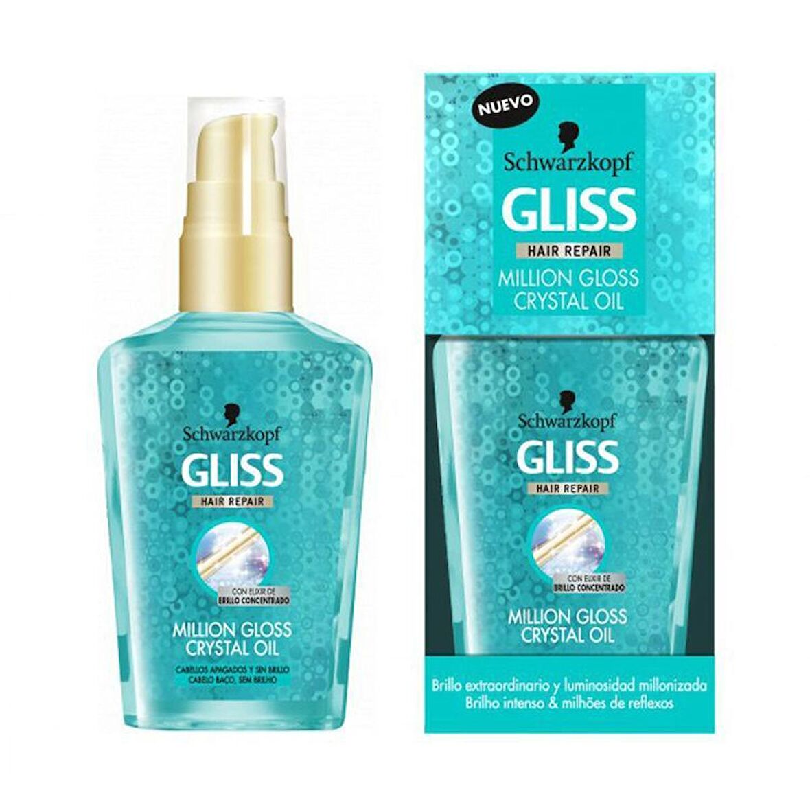 Gliss Million Gloss Crystal Oil Saç Bakım Yağı 75 ml