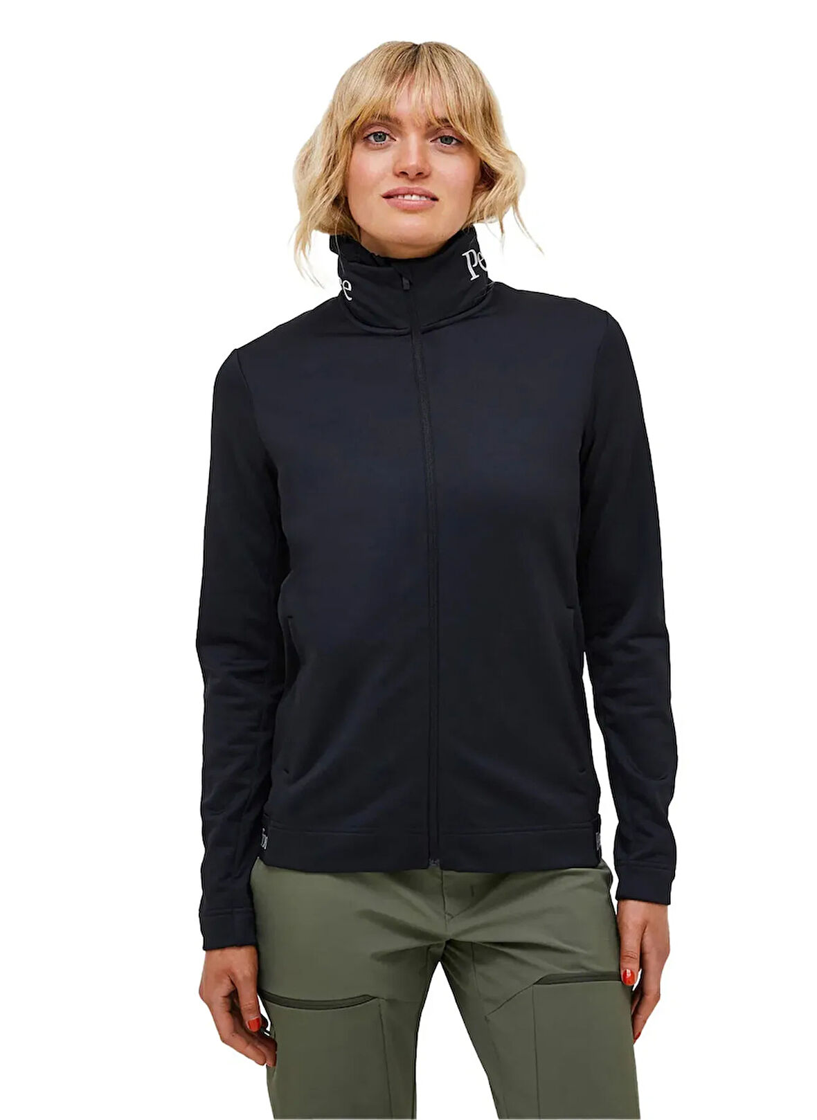 Peak Performance W Rider Tech Zip Jacket Siyah Normal Düz Kadın Ceket