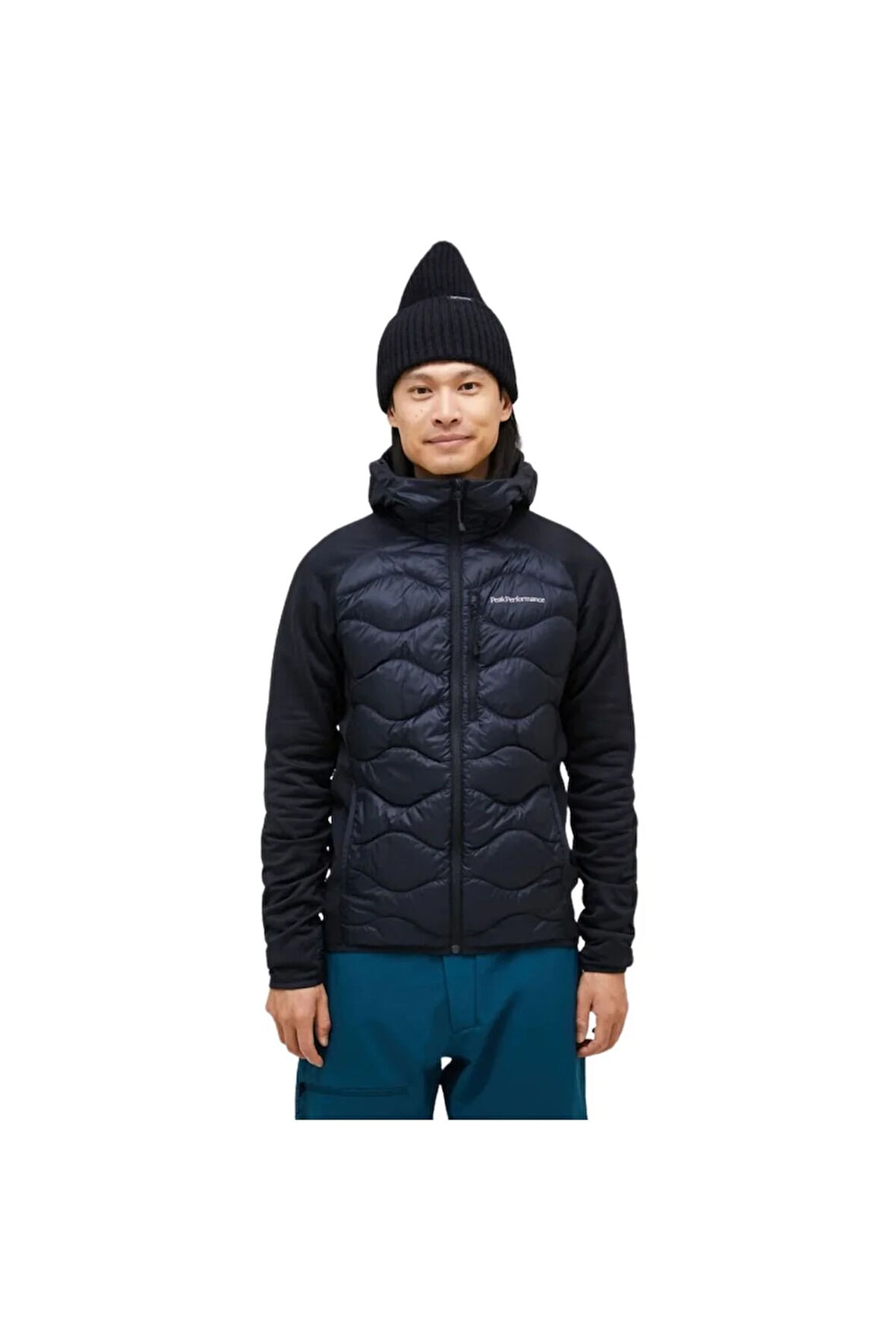 Helium Down Hybrid Hood Erkek Siyah Outdoor Ceketi