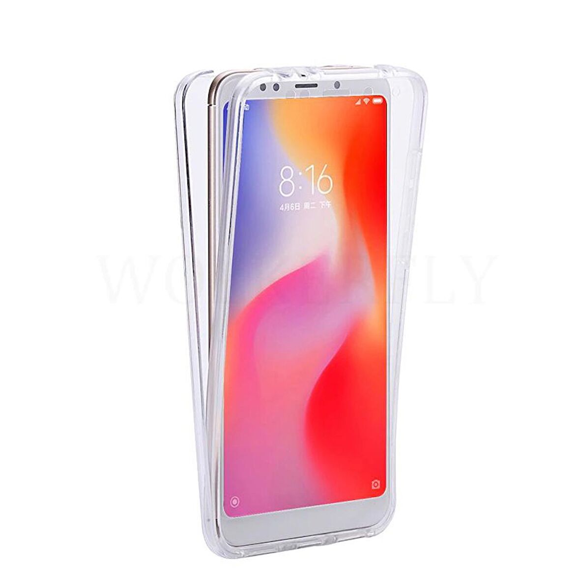 Xiaomi Redmi Note 5 Pro Kılıf Ön Arka Şeffaf Silikon Koruma