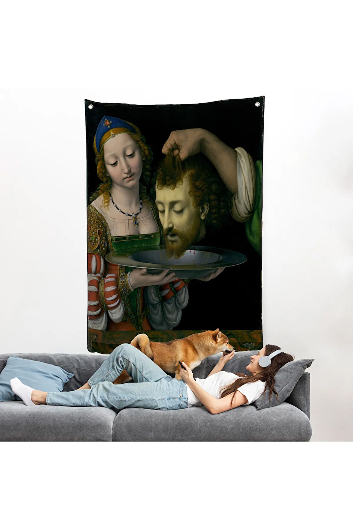 Salome ile Vaftizci Yahya'nın Başının Kesilmesi Duvar Örtüsü-7339