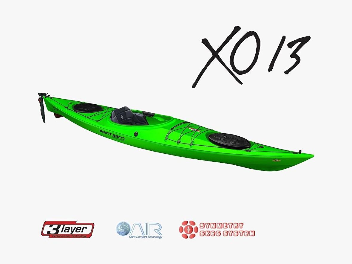 Point65 XO13 GTE 3L Rudder & Skeg Kano-YEŞİL