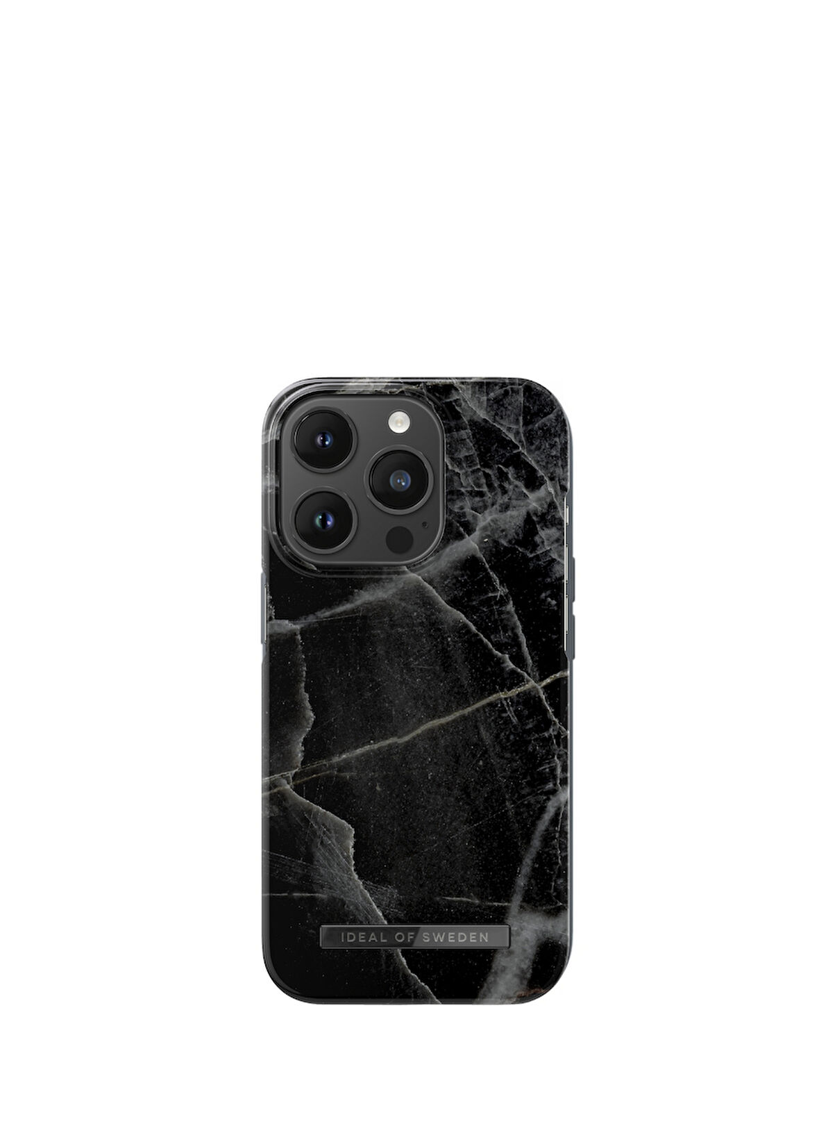 Ideal Of Sweden iPhone 14 Pro Black Thunder Marble Telefon Kılıfı