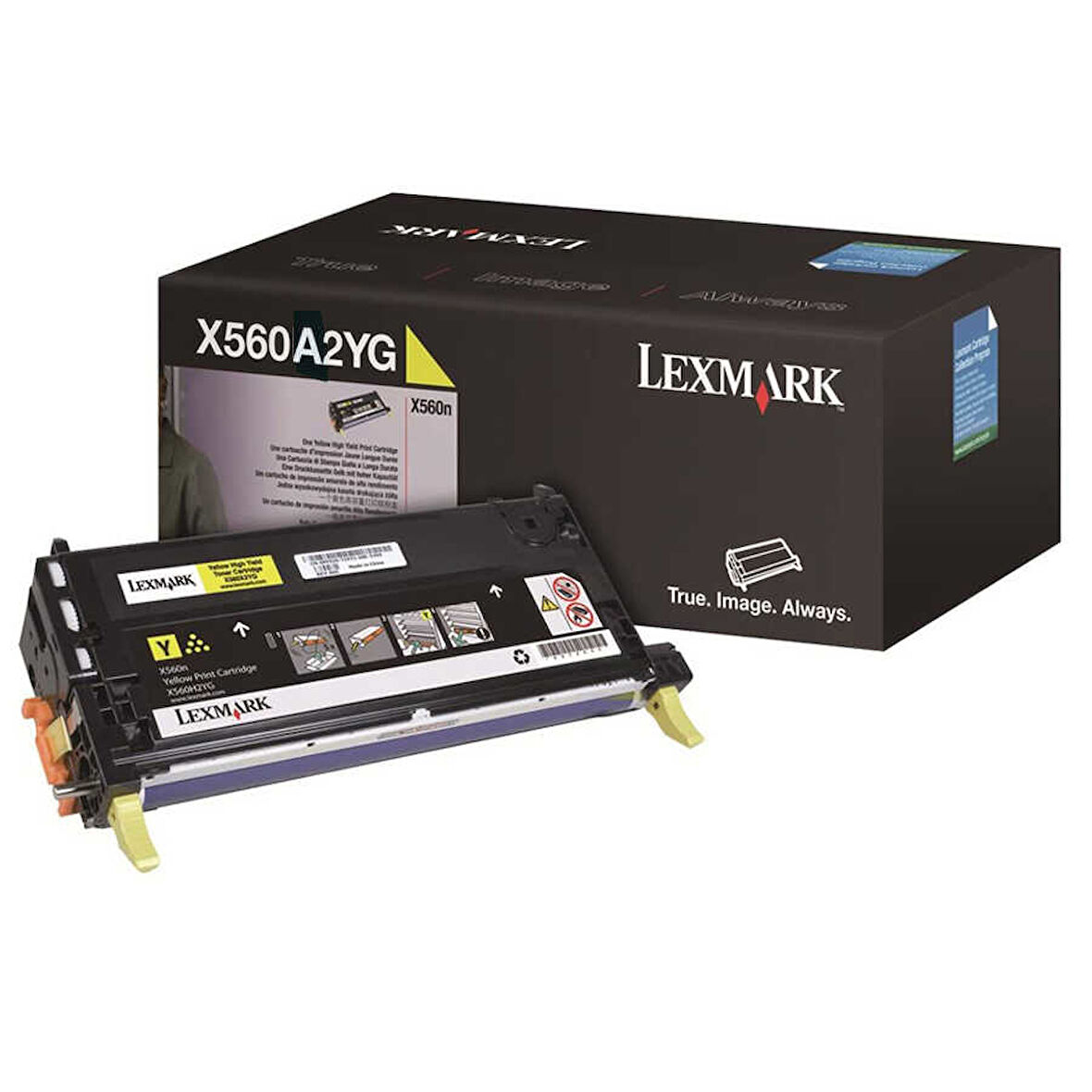 Lexmark X560-X560A2YG Sarı Orijinal Toner