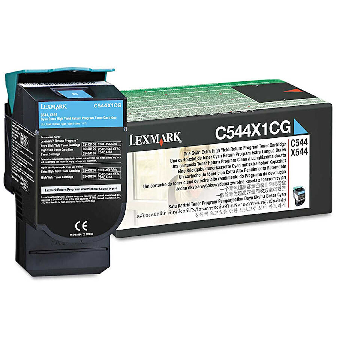 Lexmark C544-C544X1CG Mavi Orijinal Toner Extra Yüksek Kapasiteli