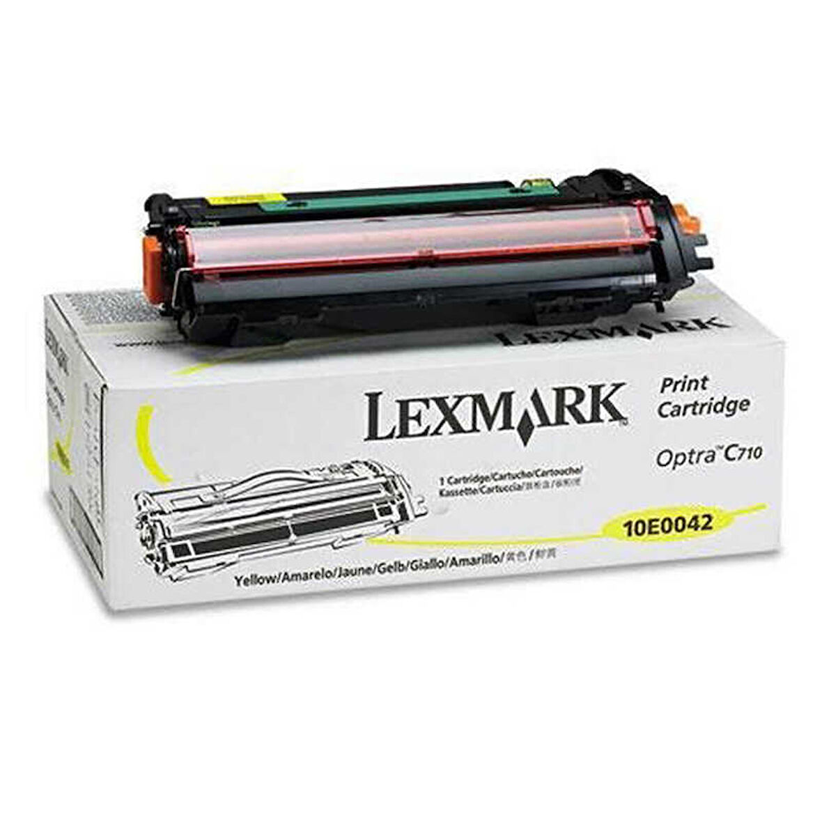 Lexmark C710-10E0042 Sarı Orijinal Toner