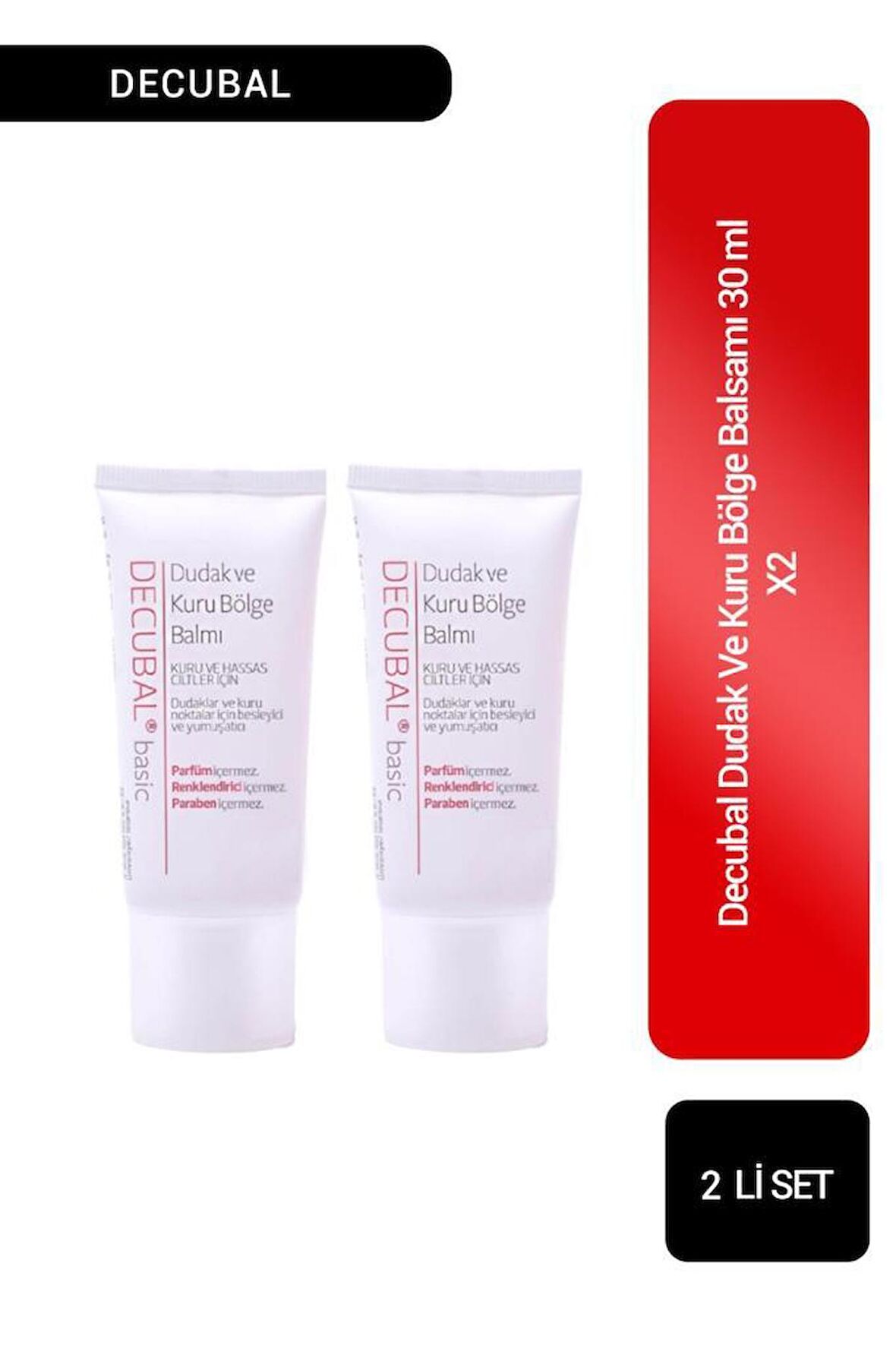 Decubal Dudak Ve Kuru Bölge Balsamı 30 ml x 2 Adet