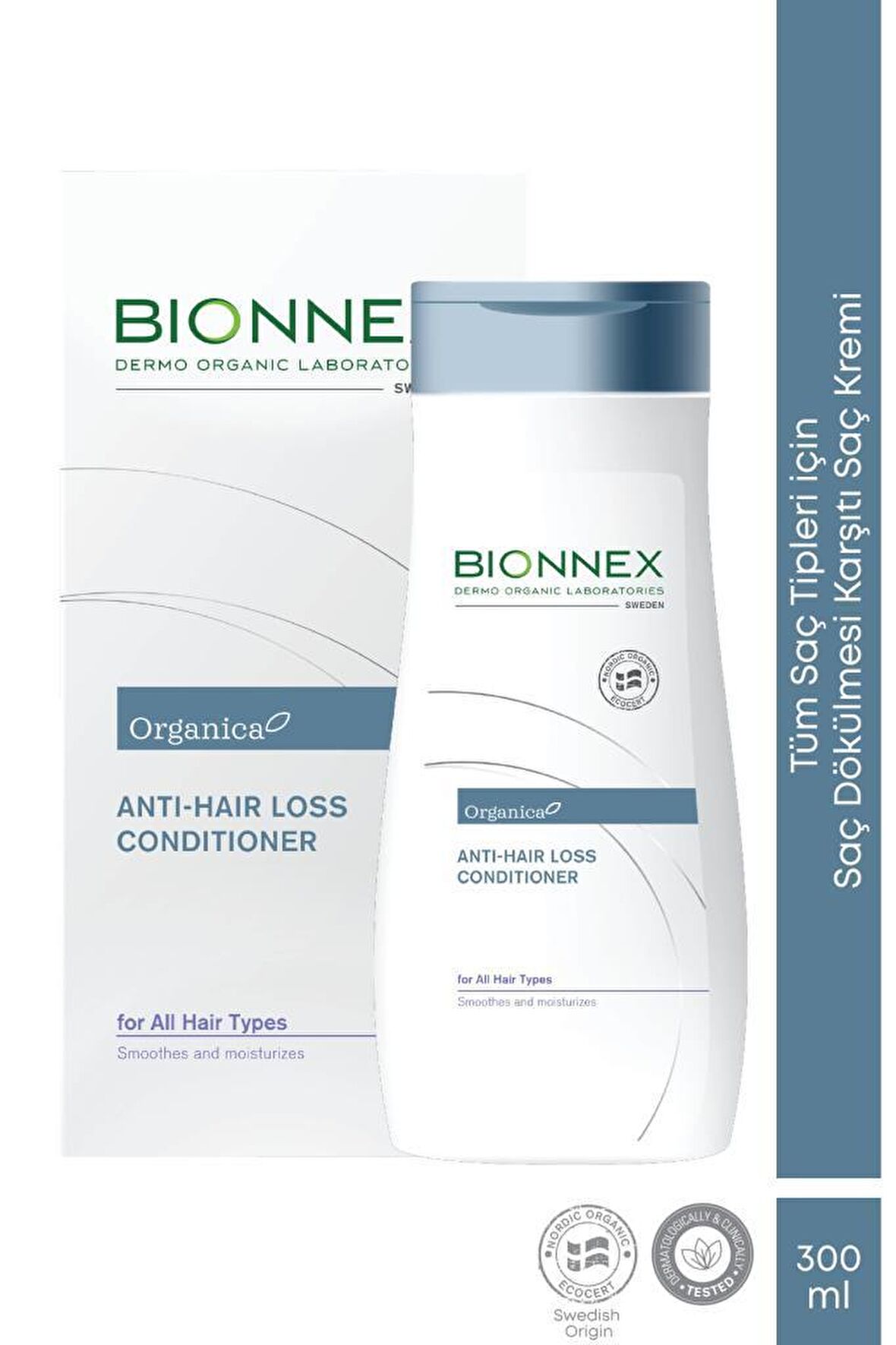 Bionnex Organica Anti-Hair Loss Besleyici Tüm Saç Tipleri İçin Saç Kremi 300 ml