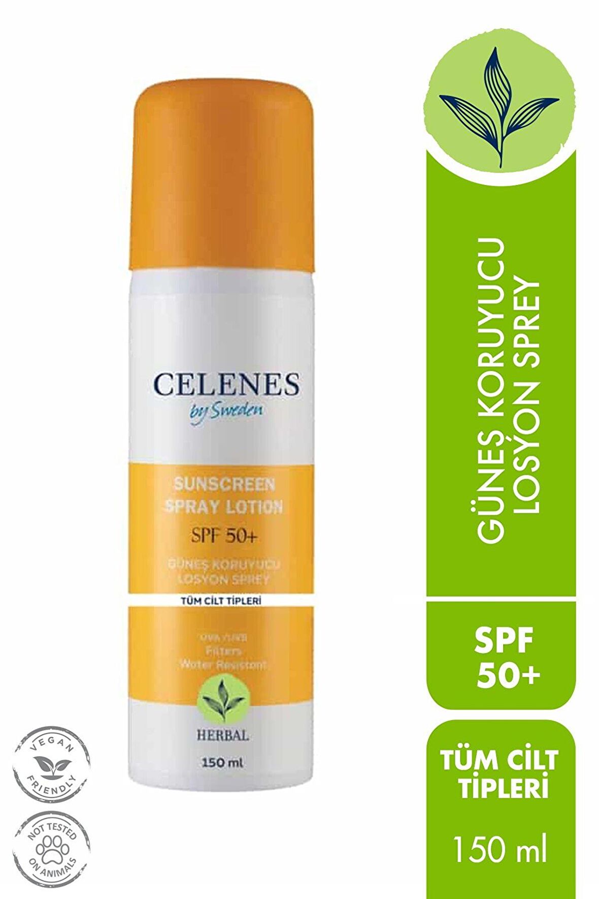 Celenes By Sweden SPF 50+ Faktör Çocuk Güneş Koruyucu Sprey 150 ml