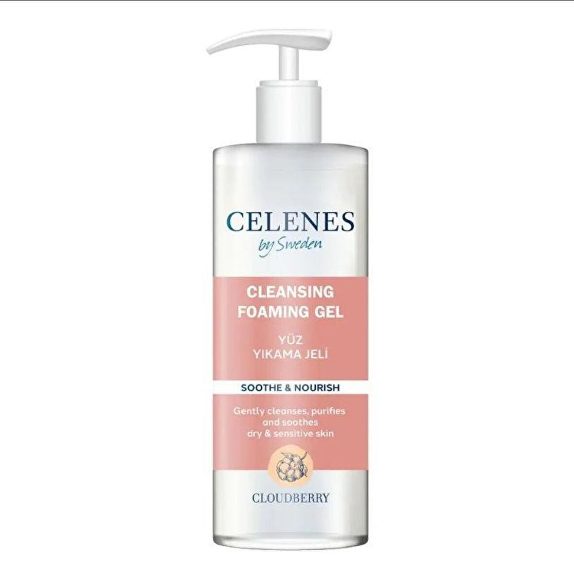 Celenes Cloudberry Yüz Yıkama Jeli Kuru Ve Hassas Ciltler - 250 Ml