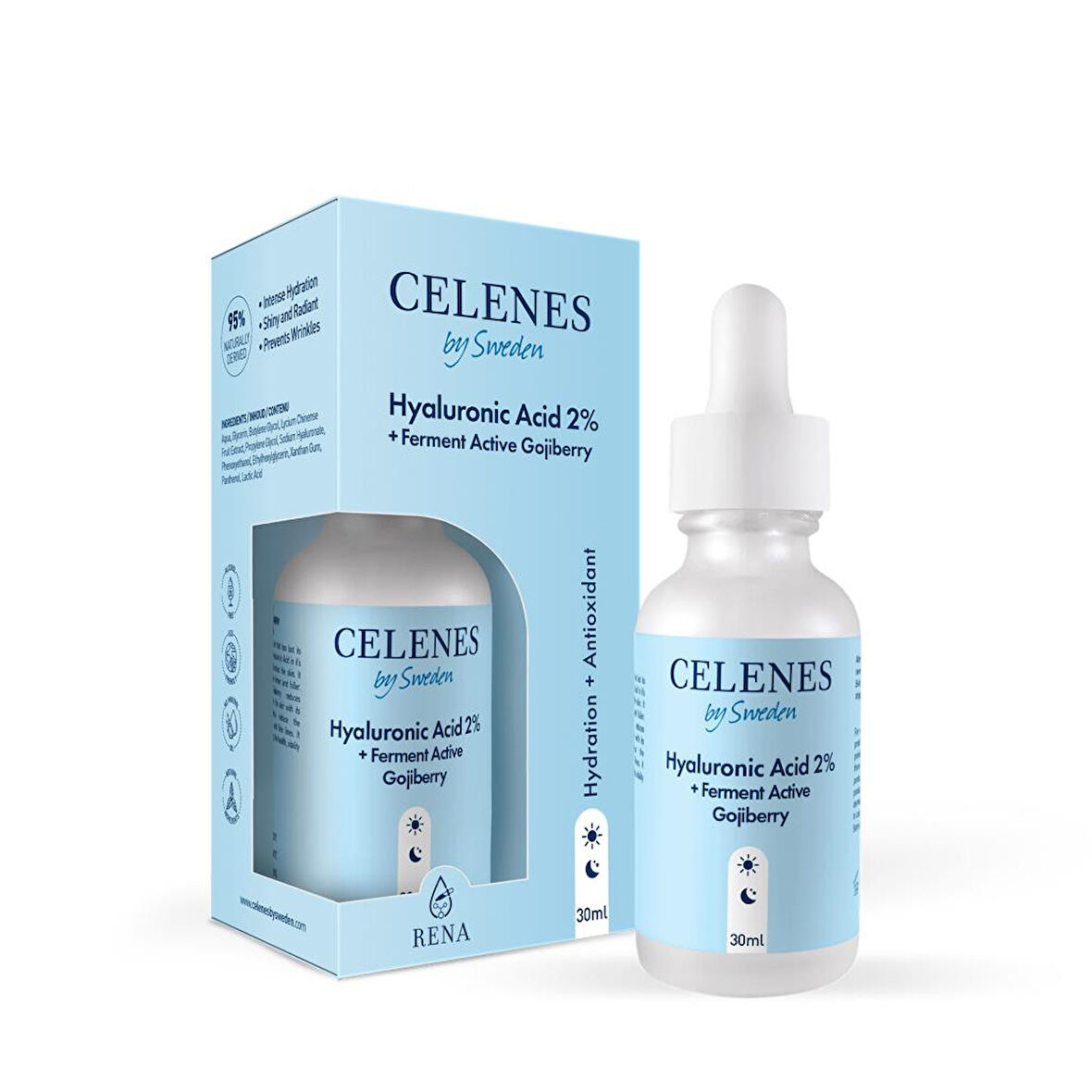 Celenes Hyaluronic Acid 2% +Ferment Active Gojiberry Yüz Serumu