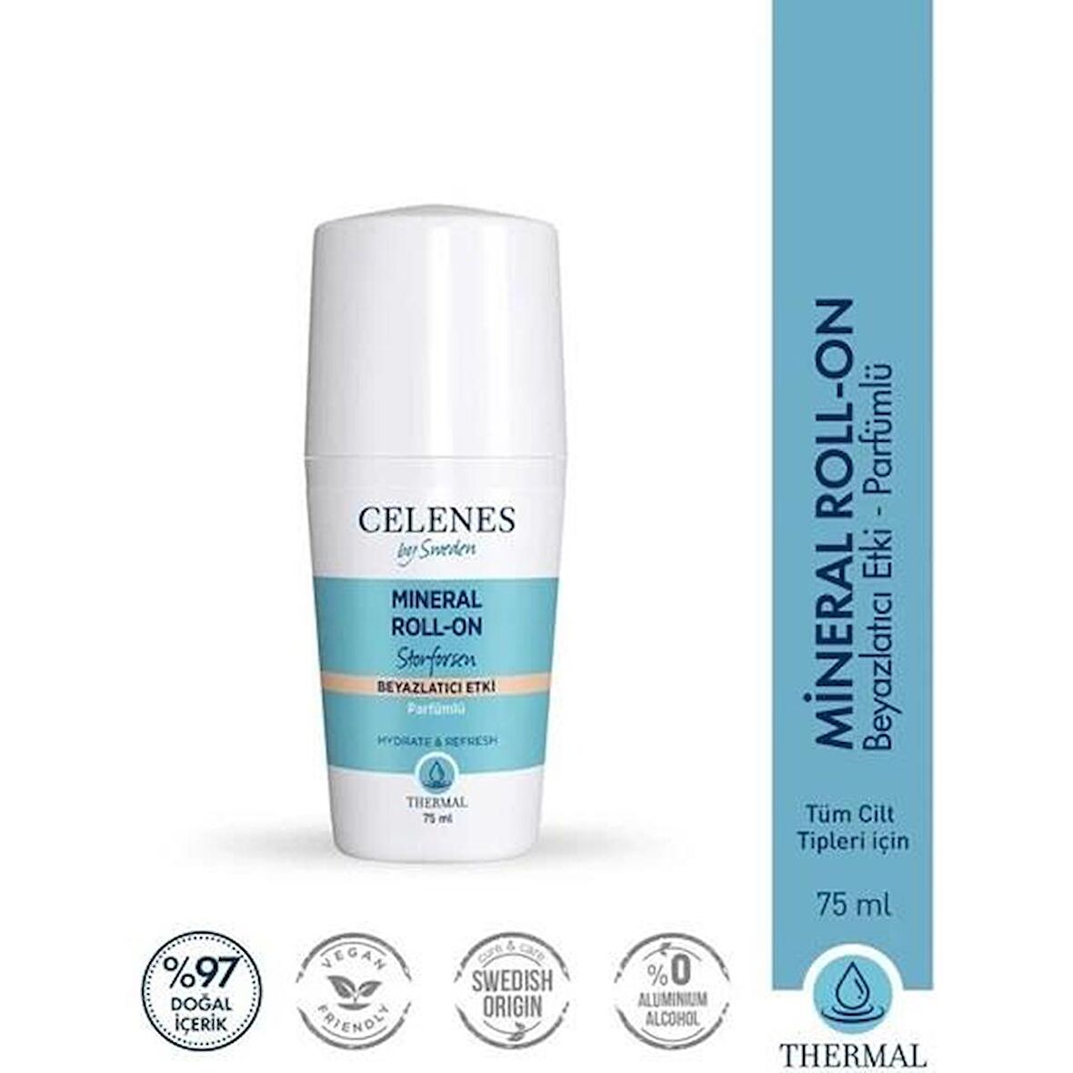 Celenes Roll On Thermal Parfümlü Storforsen Beyazlatıcı 75 ml