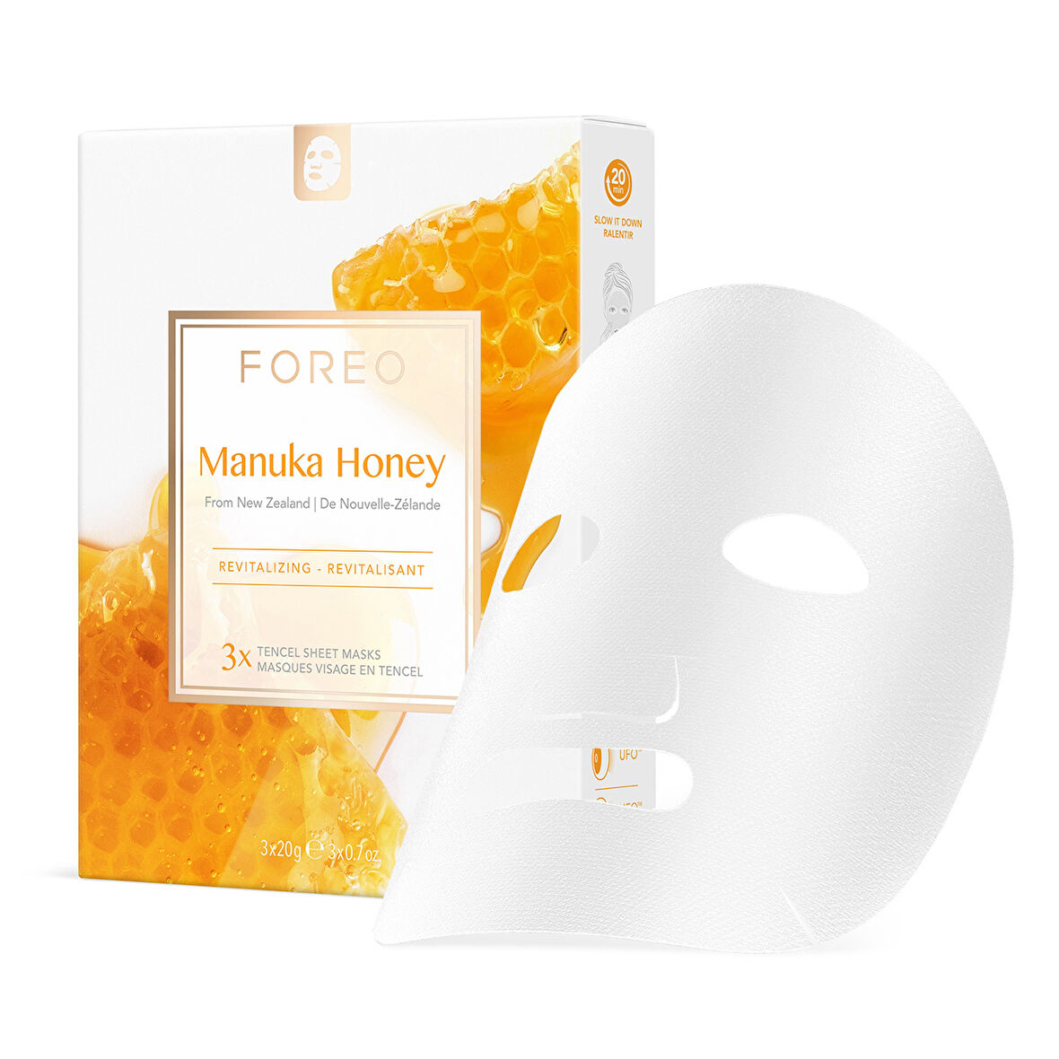 Farm To Face Manuka Honey Canlandırıcı 3'lü Kağıt Maske