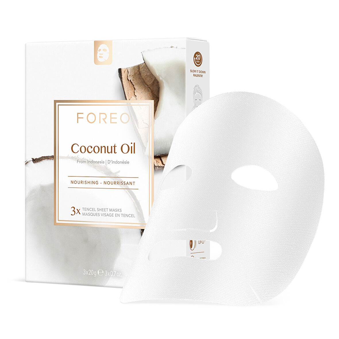 Farm To Face Coconut Oil Besleyici 3'lü Kağıt Maske