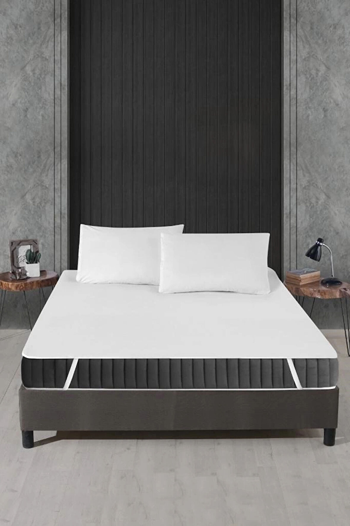 Alez Pamuklu Dört Köşe Lastik Yatak Koruyucu 100*200 cm