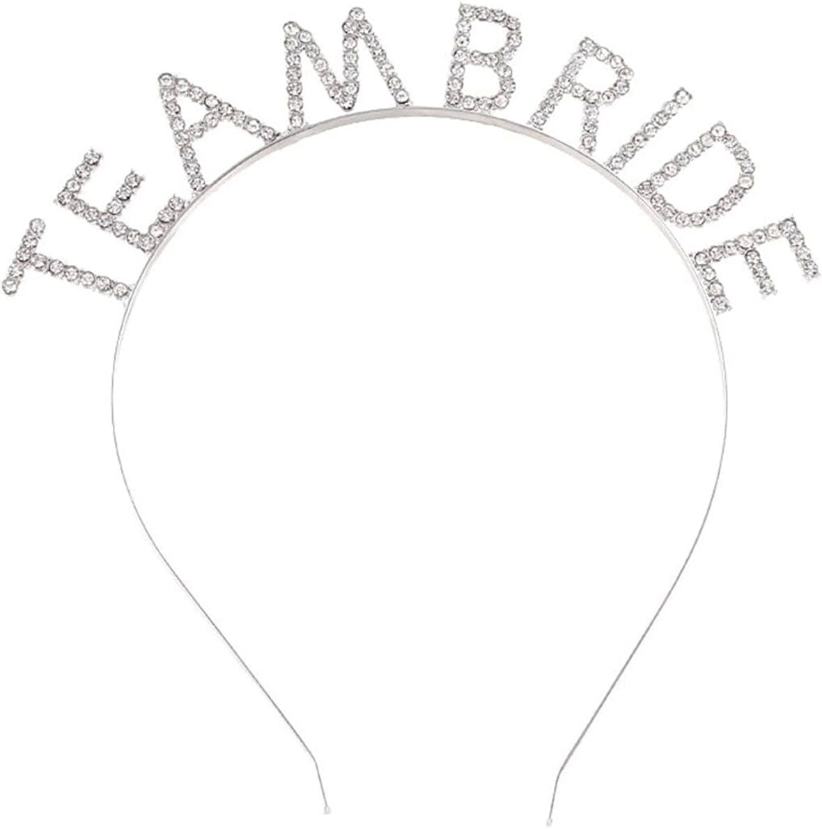 Gümüş Kaplama Kristal Taşlı Team Bride Taç