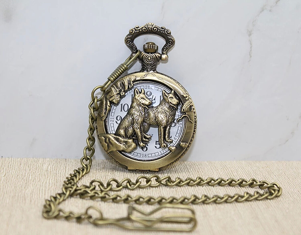 Kurt Tasarımlı Köstekli Saat Model 2