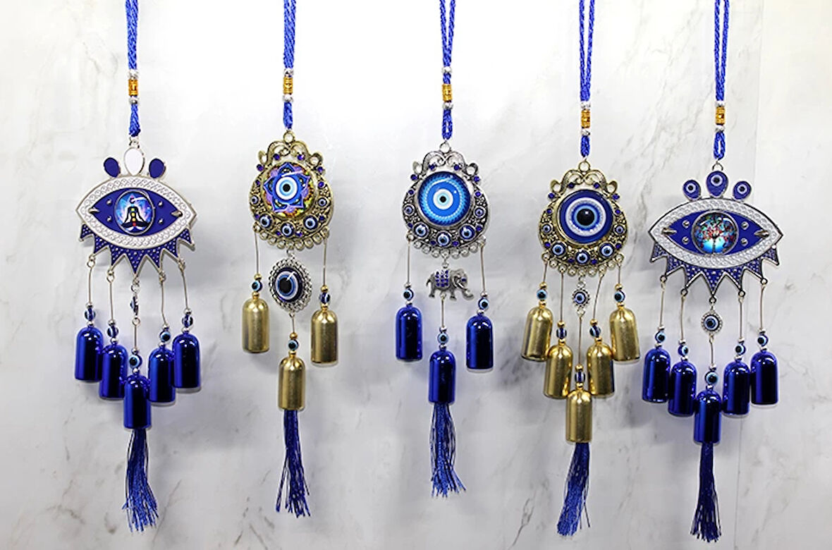 Metal Nazar Boncuğu Çan Model 1