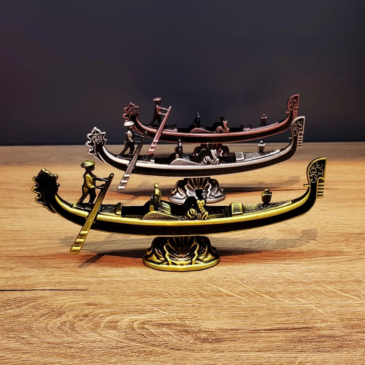 Metal Dekoratif Venedik Kayık