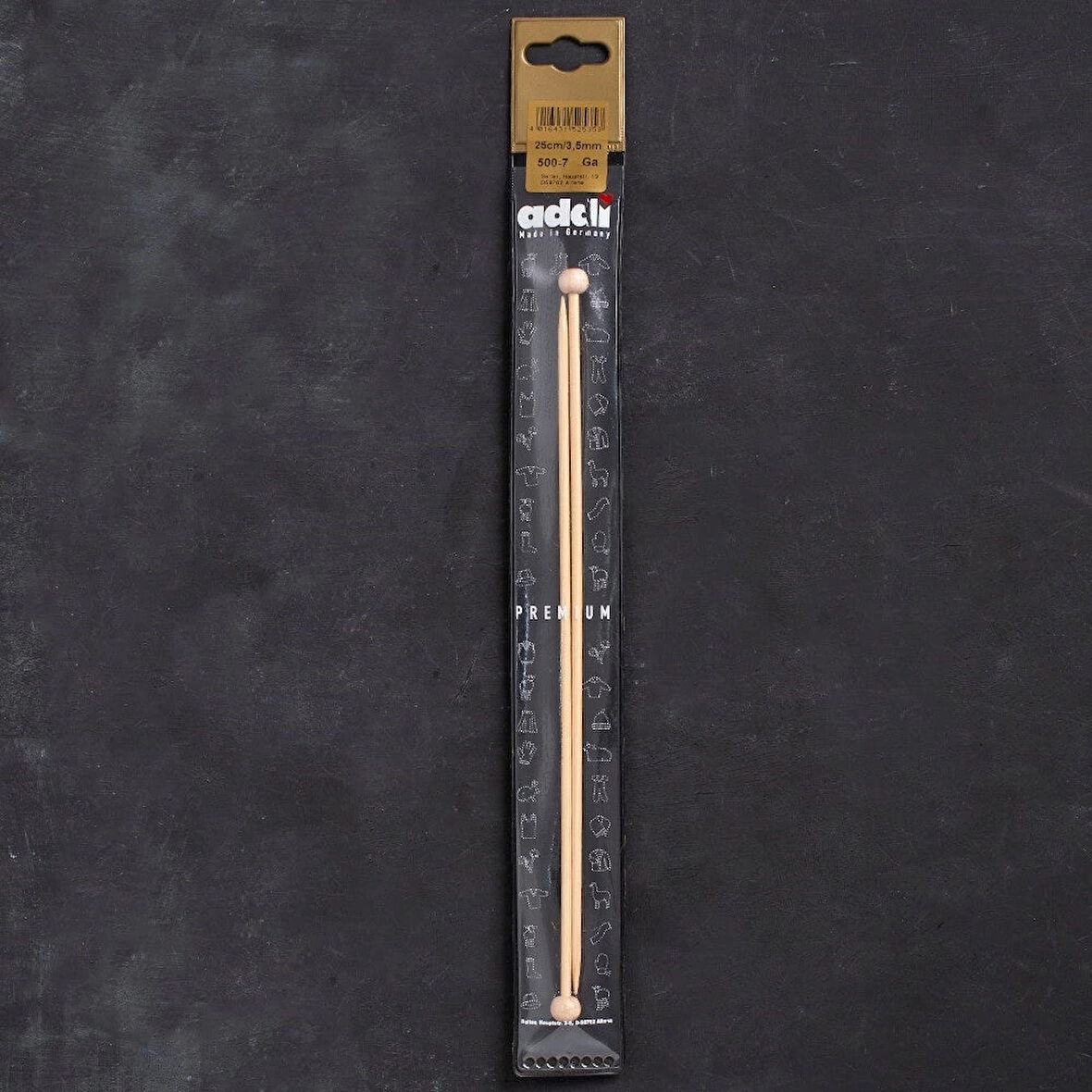 Addi Premium 3,5mm 25cm Bambu Örgü Şişi - 5007025-