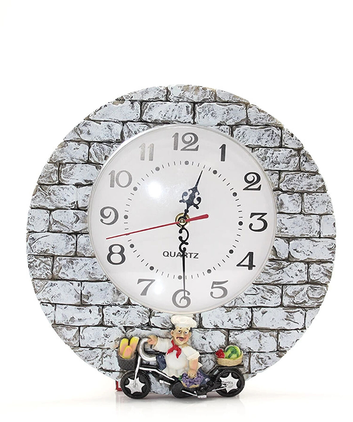 Aşçı Tasarımlı Polyester Duvar Saati Model 1