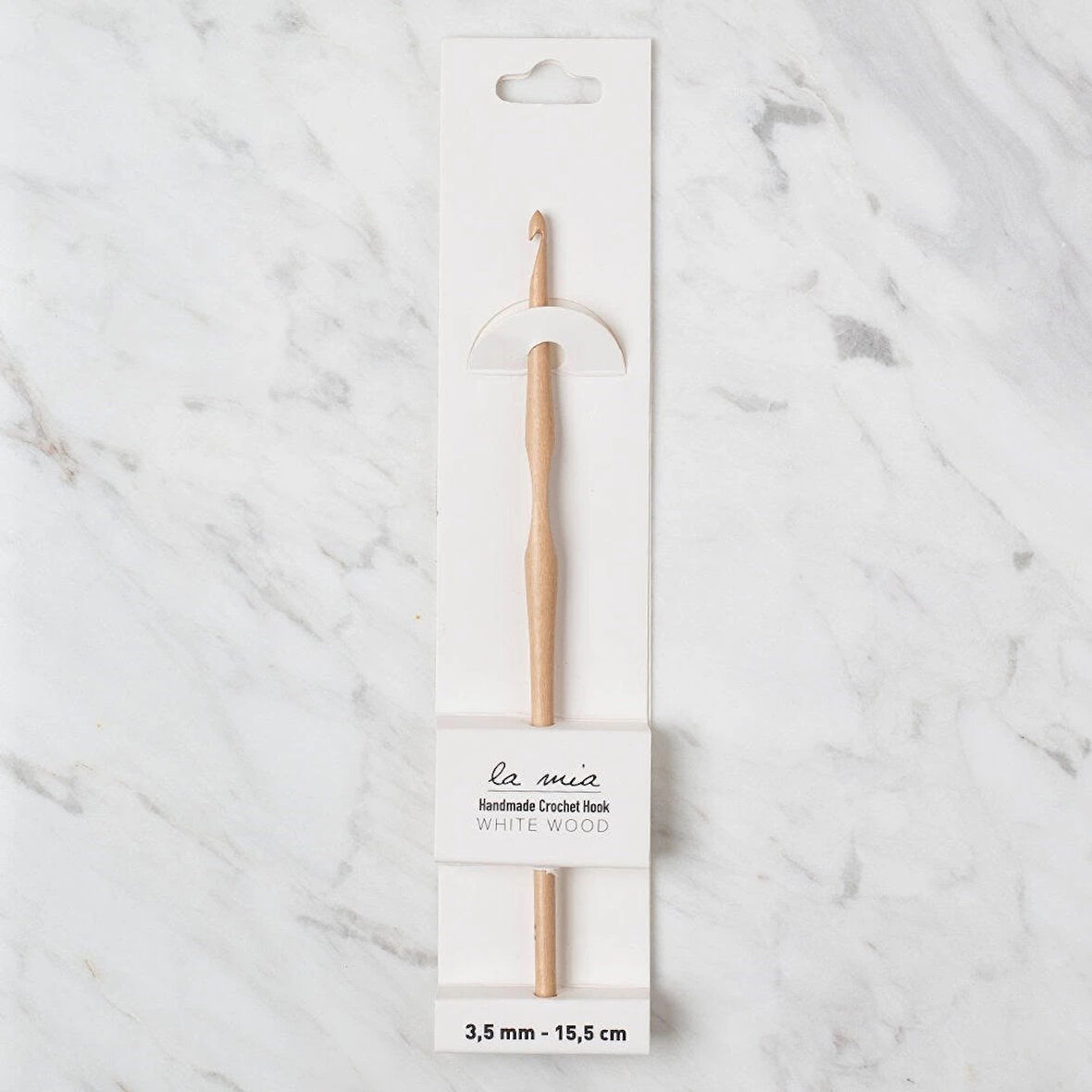 La Mia Whitewood 3.5 mm 15.5 cm Ahşap Yün Tığ