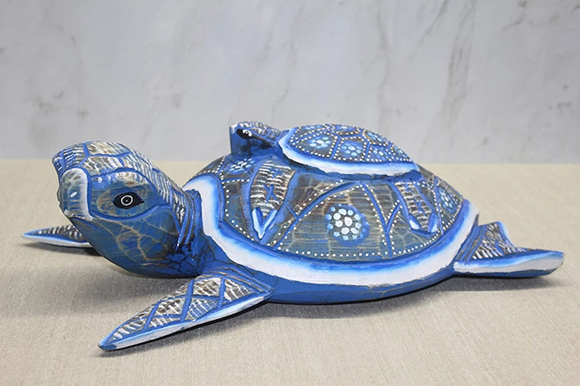 Tekli Ahşap Kaplumbağa