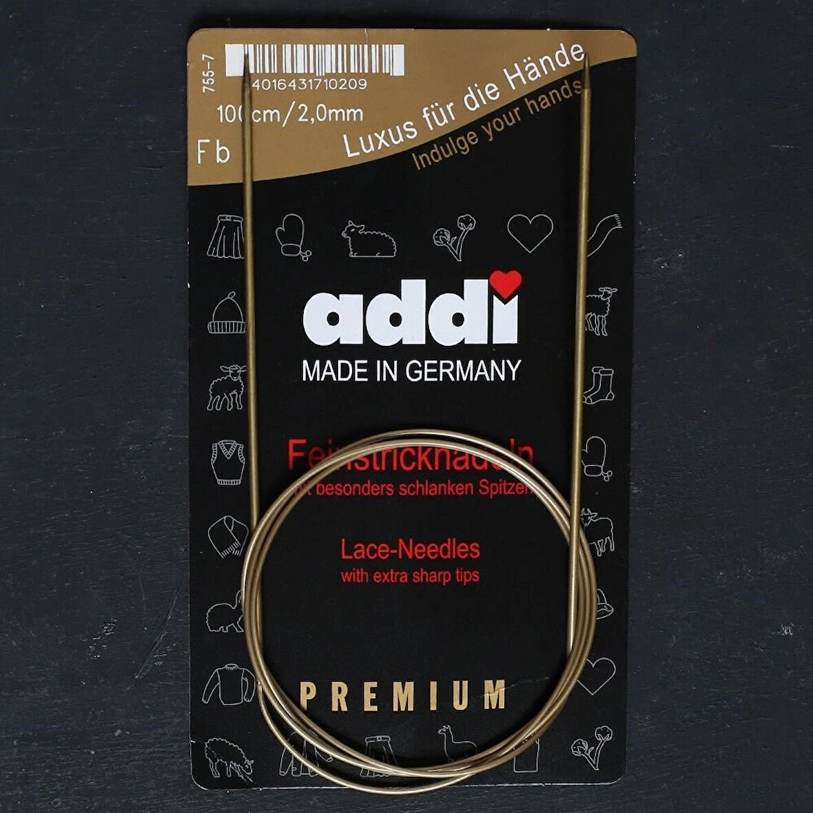 Addi 2mm 100cm Klasik Misinalı Dantel Şişi 755-7