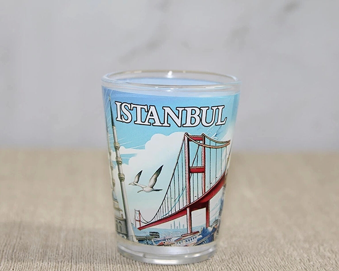 İstanbul Temalı Cam Shot Bardak Alk4357