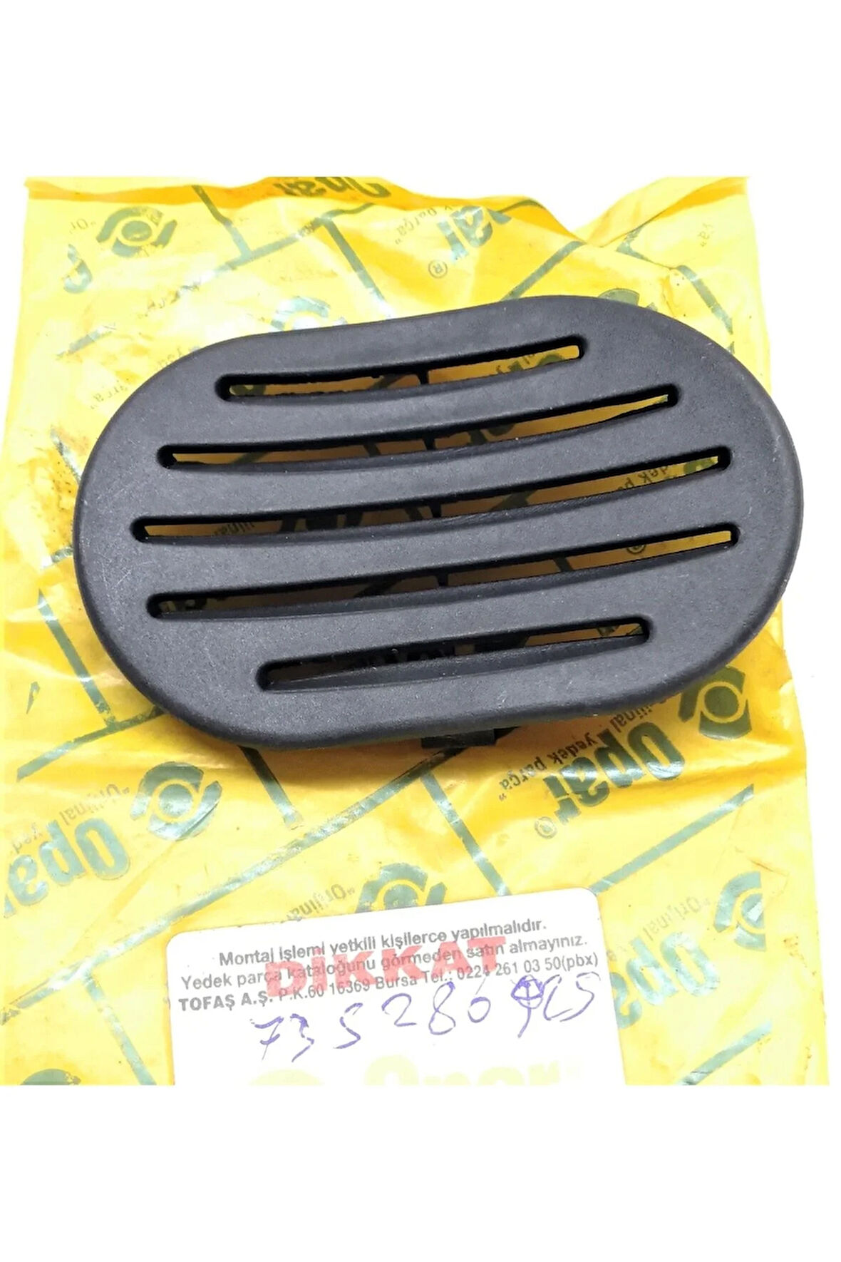 Orjinal Bagaj Köşe Hava Tahliye Izgarası Sağ 01--10 Doblo 735286925