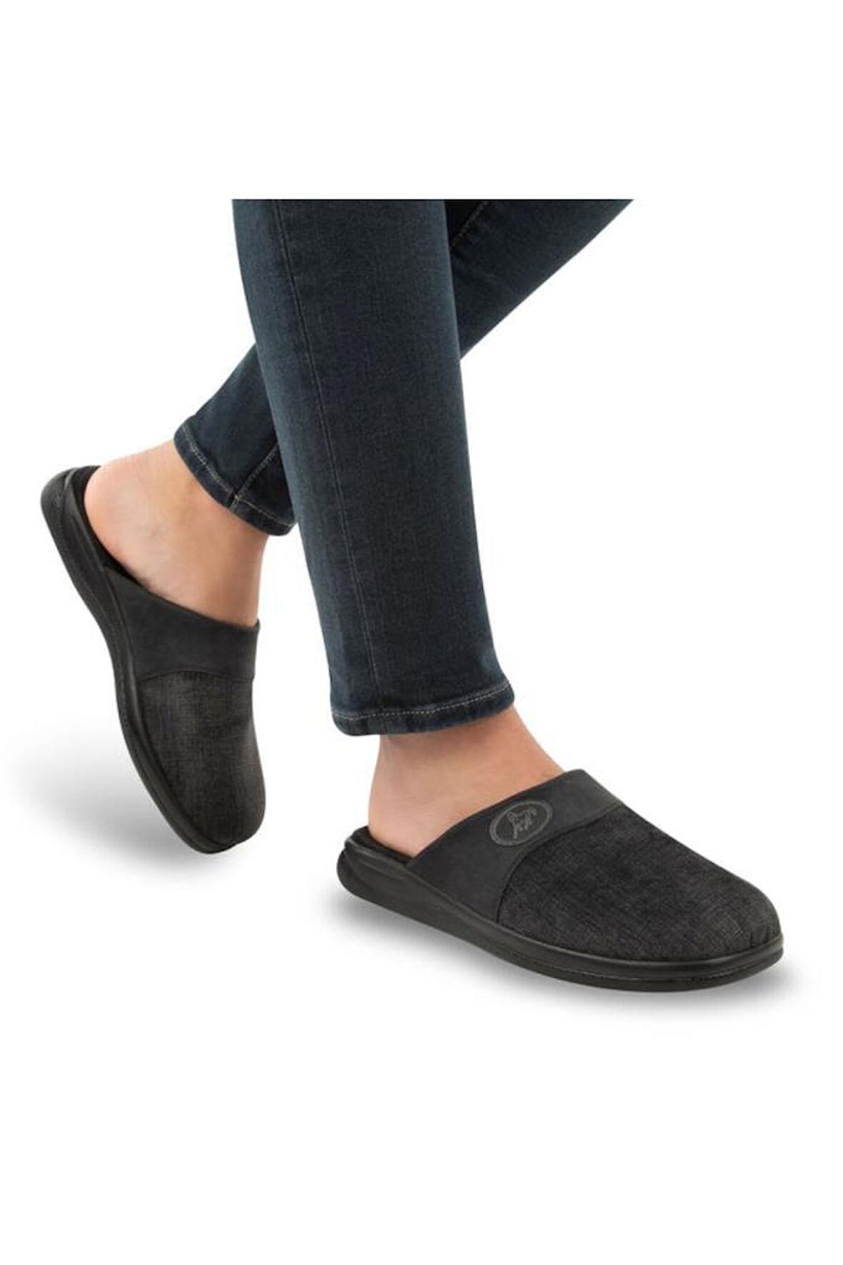 Muya Ruby 32801-001 Erkek Kışlık Ev Terliği Siyah 40-45 