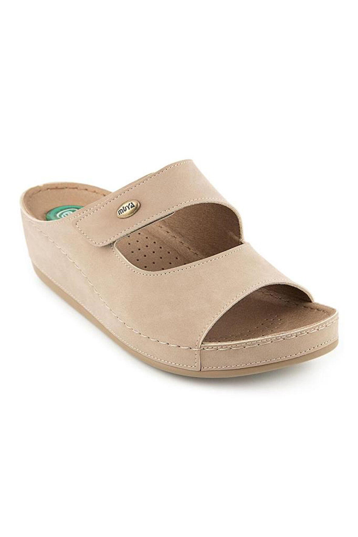 Muya Anyar 35208-042 Topuk Jelli Anatomik Taban Kadın Terlik Vizon 36-40 