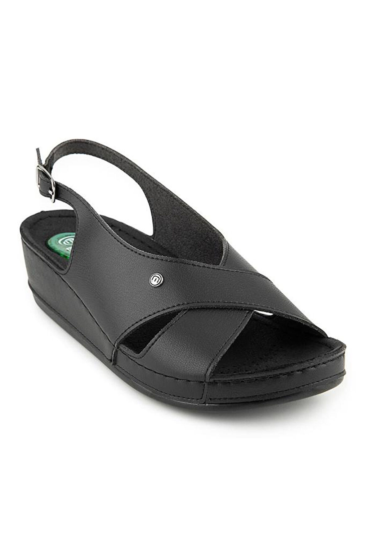 Muya İngane 35207-430 Topuk Jelli Anatomik Taban Kadın Sandalet Siyah 36-40 