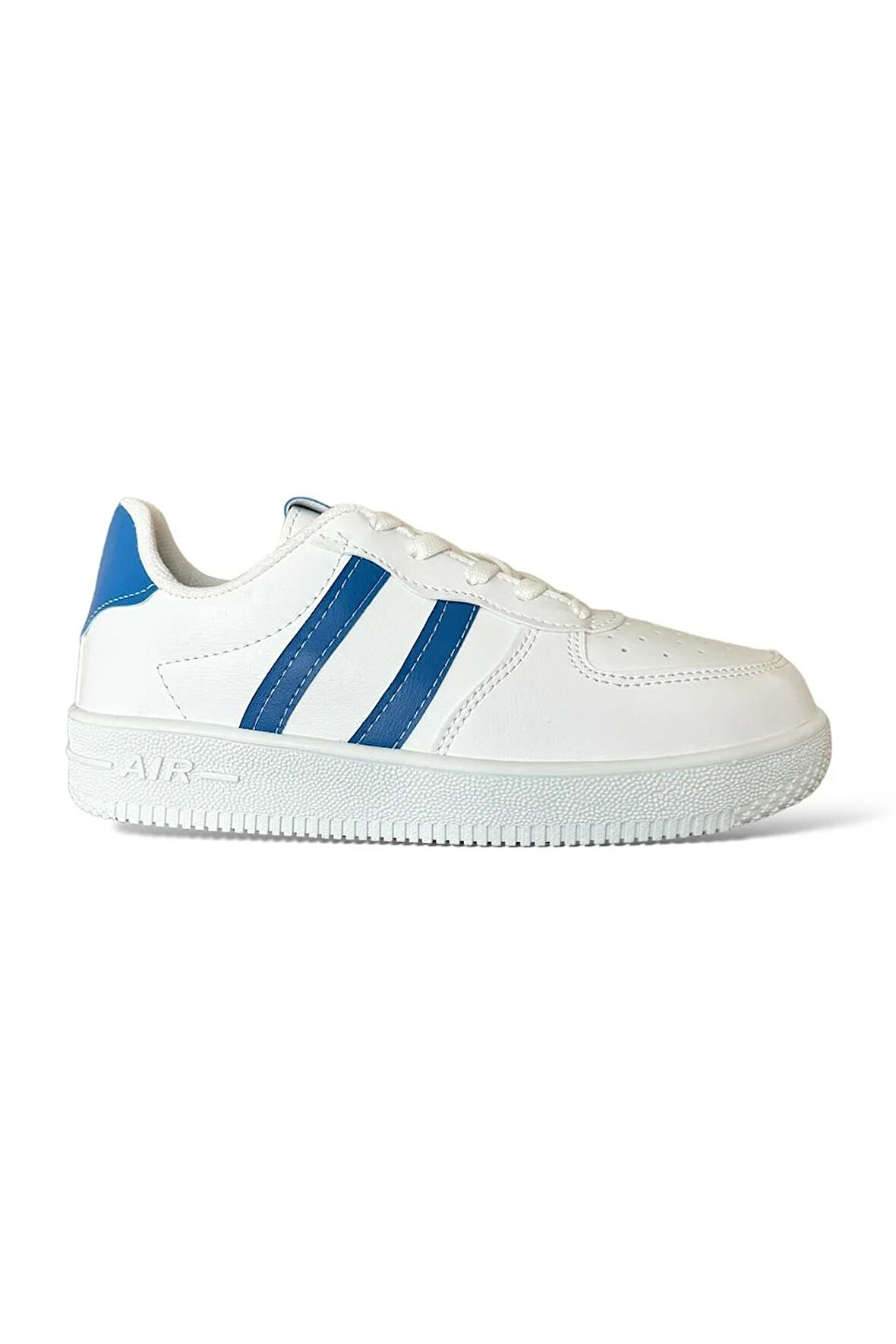 Unisex Bağcıklı GünlükSpor Sneaker Ayakkabı BEYAZ - MAVİ