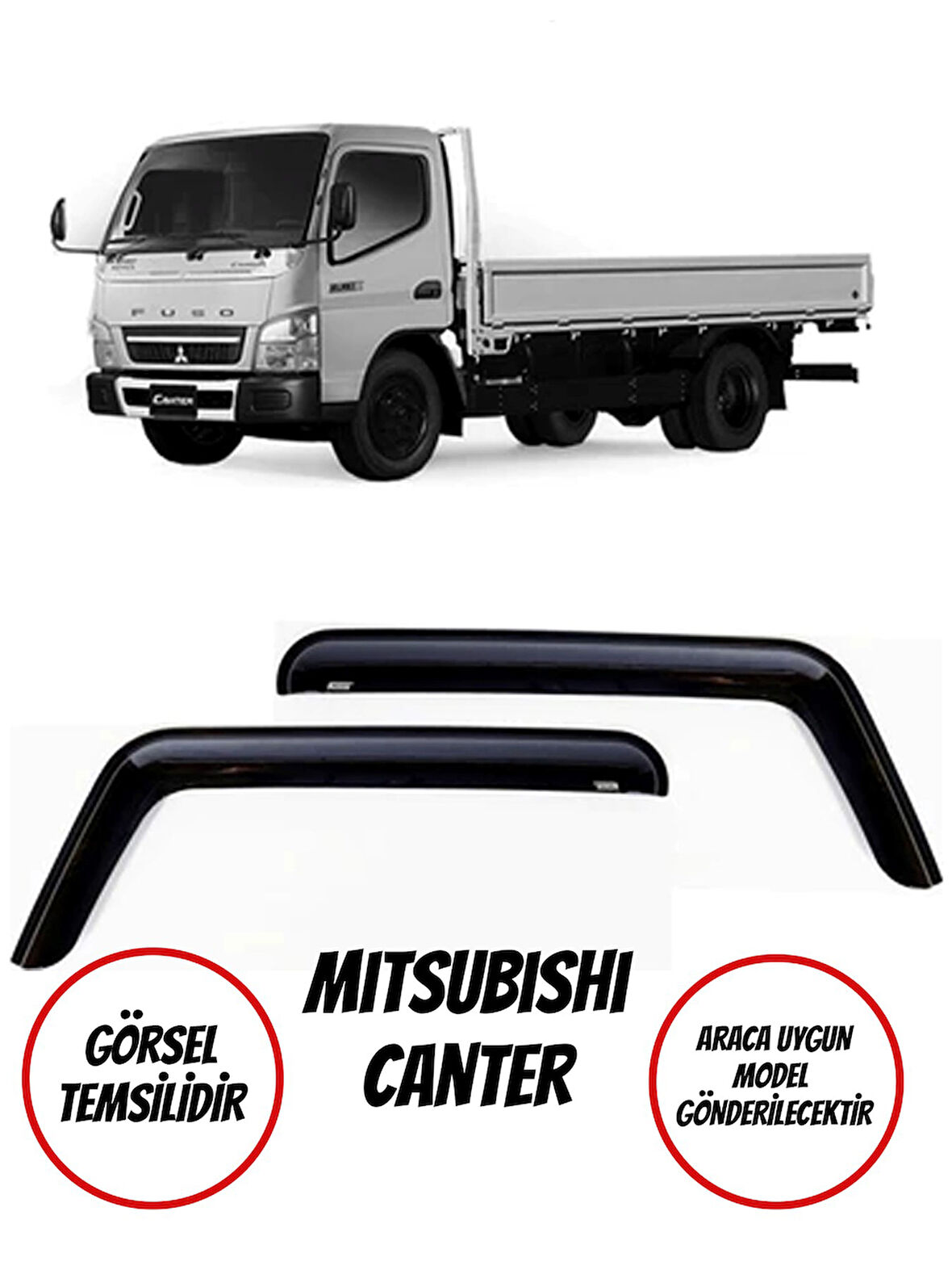 Mitsubishi Canter Cam Rüzgarlığı 2li