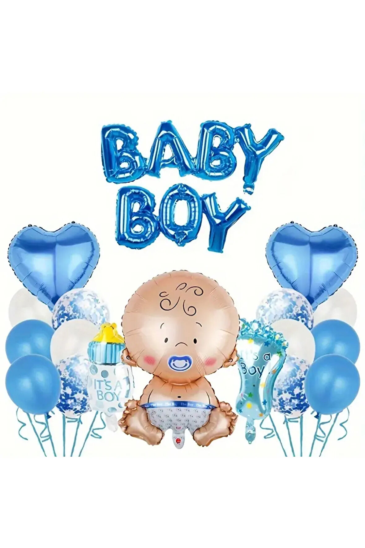 BABY GİRL BABY BOY CİNSİYET BELİRLEME FOLYO BALON SET 