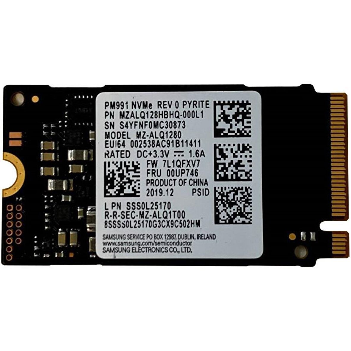 Samsung MZ-ALQ128HBHQ M2 128 GB M.2 1400 MB/s 1700 MB/s SSD 