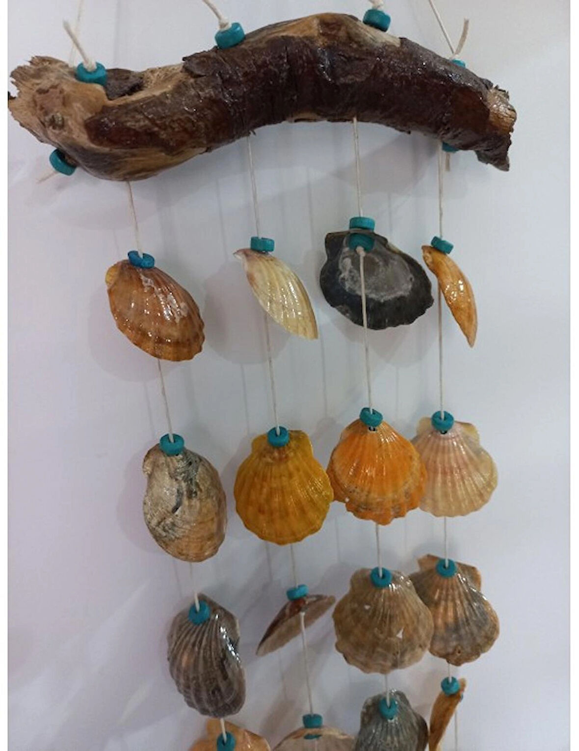 Shell Figürlü Boncuklu 4'lü Rüzgar Gülü