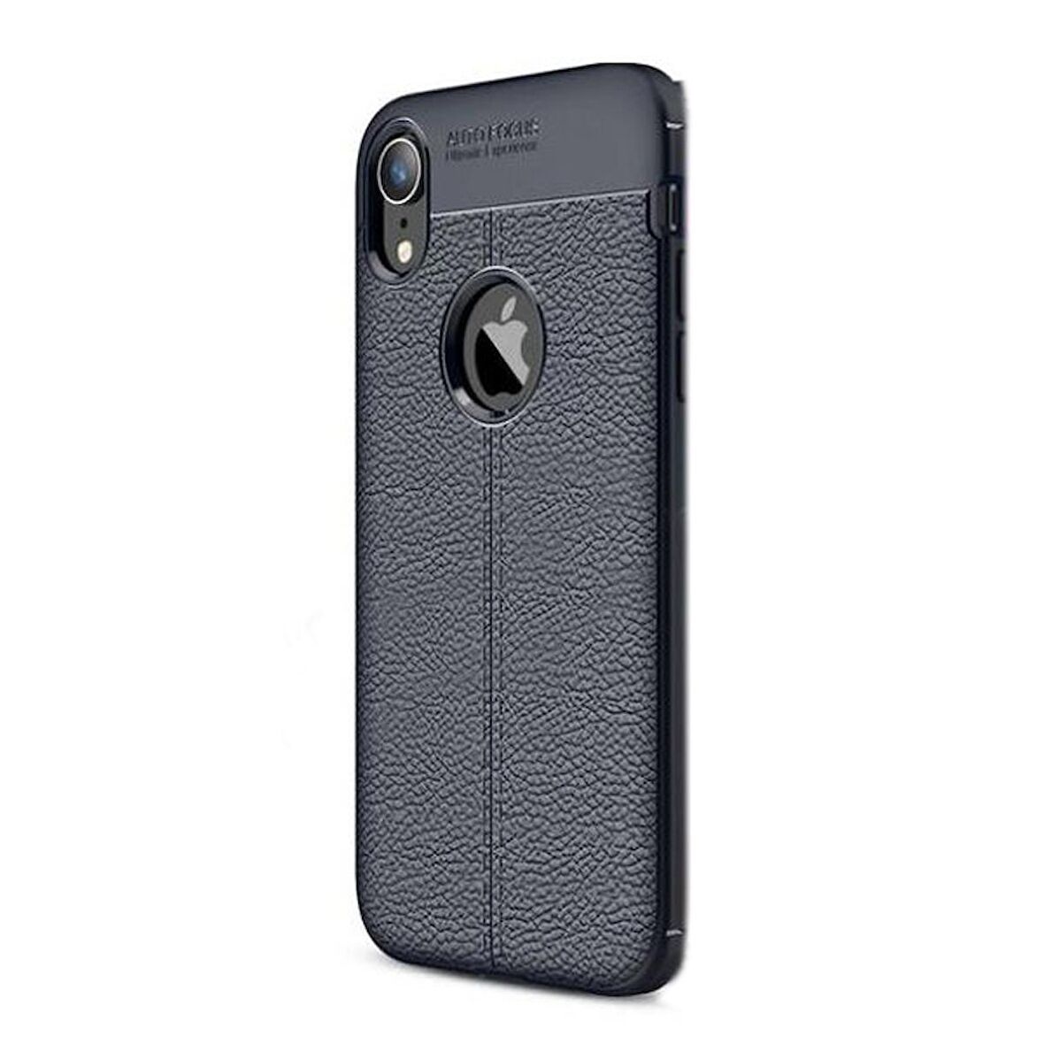 Gpack Apple iPhone Xr Kılıf Niss Silikon Deri Görünümlü Koruma