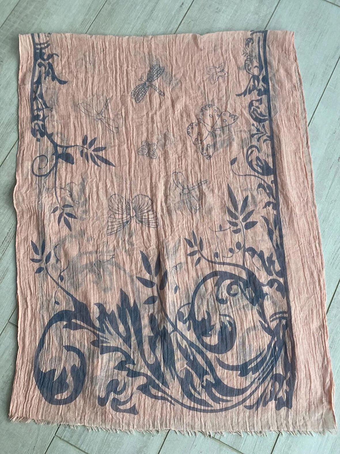 Yavruağzi Organik Kırışık Ipekli Pamuk Sal 1606080