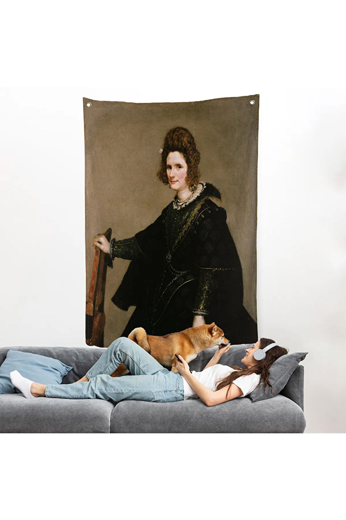 Diego Velázquez - Kadın Portresi Duvar Örtüsü-7377