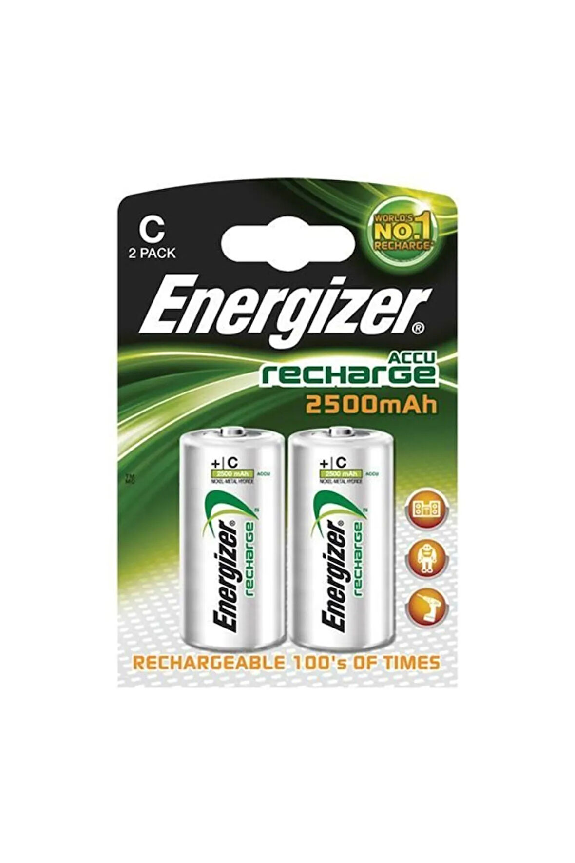 (E11-8740) Şarjlı 2500 Mah C Tipi Pil 2li Blister 2ps8740