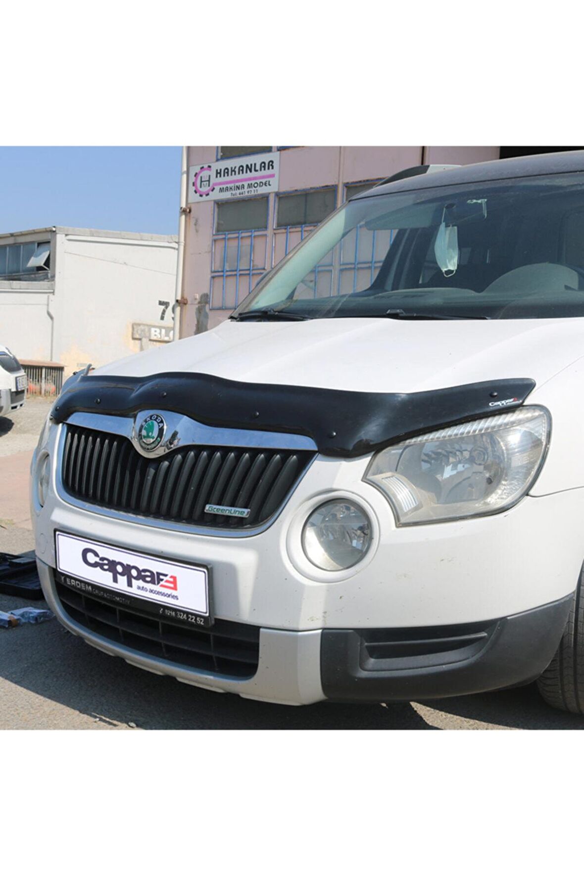 Skoda Yeti Ön Kaput Koruyucu Rüzgarlık 4mm Akrilik (abs) Piano Black 2009-2013