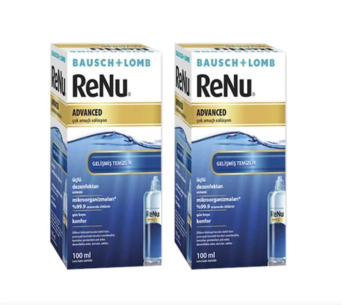 Renu Advanced Çok Amaçlı Lens Solüsyonu 100 ml 2 adet