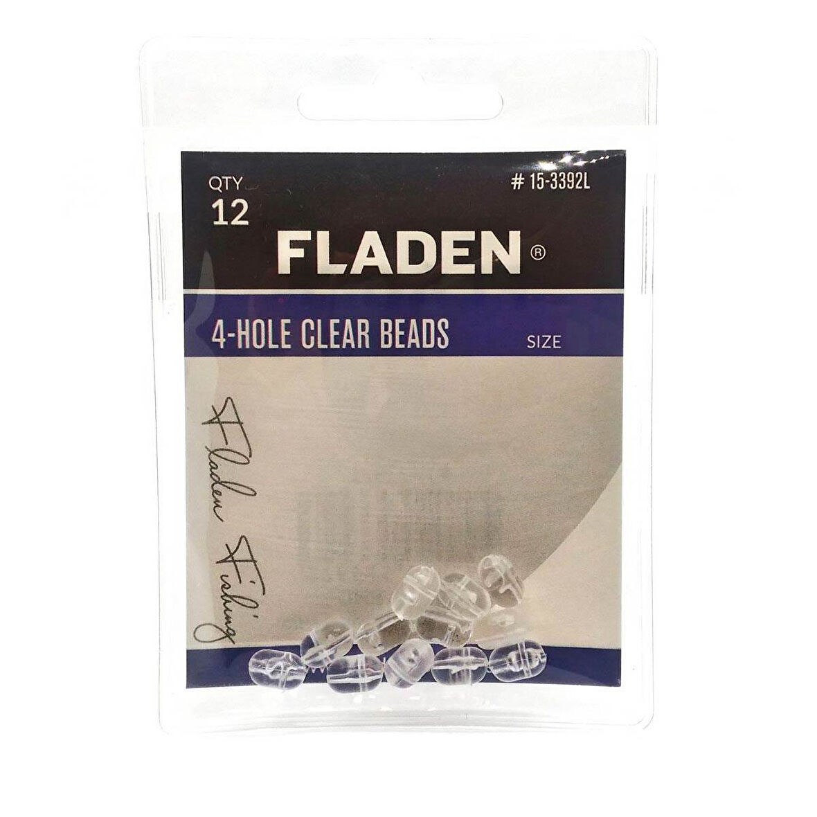 Fladen 4 Yönlü Şeffaf Boncuk 12Li L